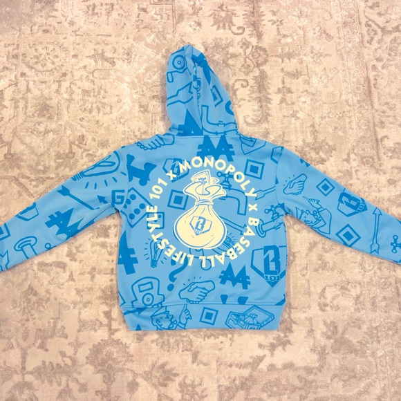 Baseball Lifestyle Monopoly sweatshirt Youth Medium - Picture 3 of 7